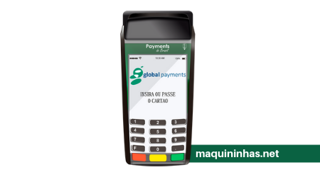 Maquininhas de Cartões Global Payments Bobina