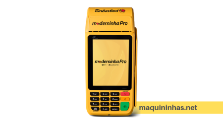 Maquininhas de Cartões Moderninha Pro PagSeguro Bobina QR Code NFC Chip Tarja PagBank PagVendas