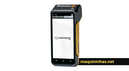 Maquininhas de Cartões Moderninha Smart POS PagSeguroBobina NFC PagVendas PagBank